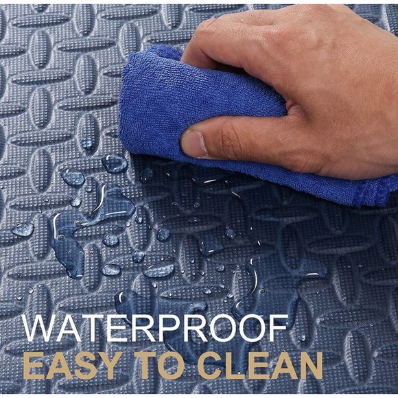 Foam Tiles Exercise Workout Mat Kids / Home Gym Green Purple Blue Red Puzzle - Picture 9 of 9